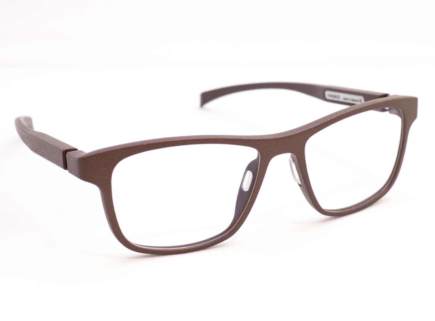 Schokoladenbraune 3D Druck Brille der Kollektion Uli S. charity Round Table Ingolstadt, erhältlich in der Lena-Christ-STr. 2a und bei Optik Schönauer (ehemals Optik Reichhart) in der Münchener Str. 93 von Uli Schönauer