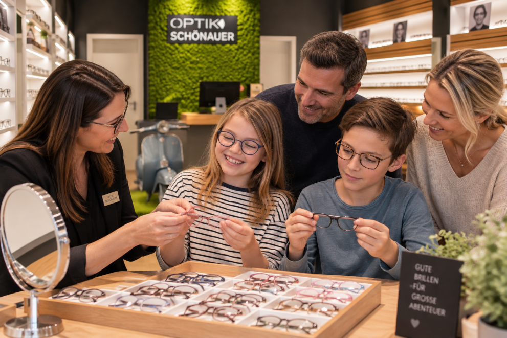 Gro&szlig;e Auswahl an Kinderbrillen bei Optik Sch&ouml;nauer