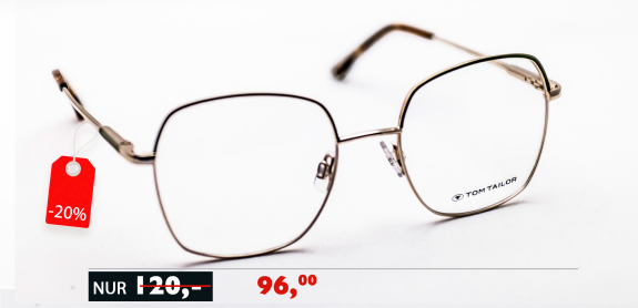 Herbstsale risen Prozente bei Optik Schönauer mit bis zu 70% Rabatt für Tom Tailor Designerbrillen