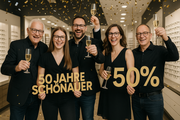 50 Jahre Optik Schönauer – Team feiert