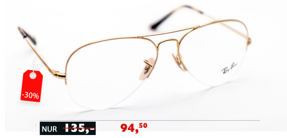 Super SALE Ray Ban Brille Metall Rund in Ingolstadt beim 1a Augenoptiker Optik Schönauer in der Lena-Christ-Str. 2a