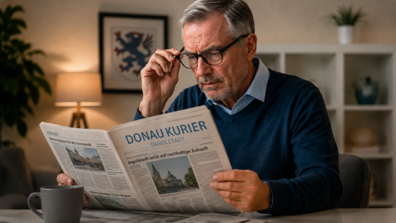Lesen ist nicht mehr so m&ouml;glich wie bisher, das kann am Grauen Star liegen, eine Grauer Star Untersuchung bei Optik Sch&ouml;nauer in Ingolstadt bringt klarheit.