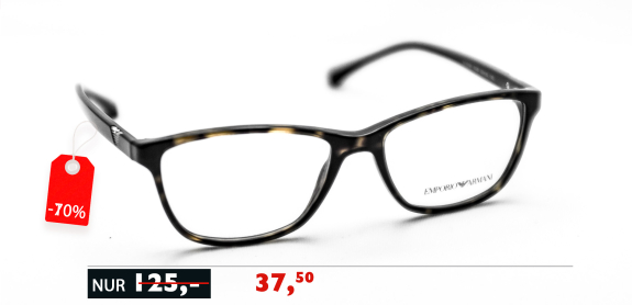 Emporio Armani Angebot Brille aus Kunststoff beim 1a Augenoptiker in Ingolstadt EA3099