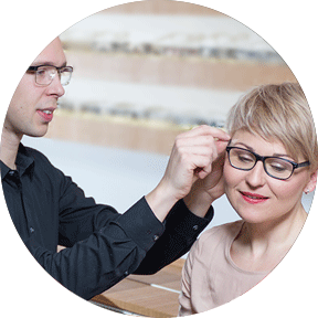 Brille anpassen